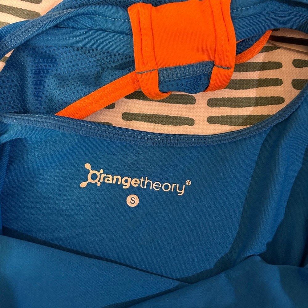 🔥 Orangetheory Racerback Performance Tank | Blue/Orange | Size S - Picture 6 of 7